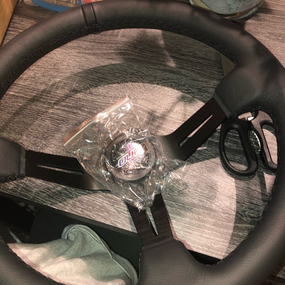 BRAND NEW NRG CUSTOM BLACK LEATHER
